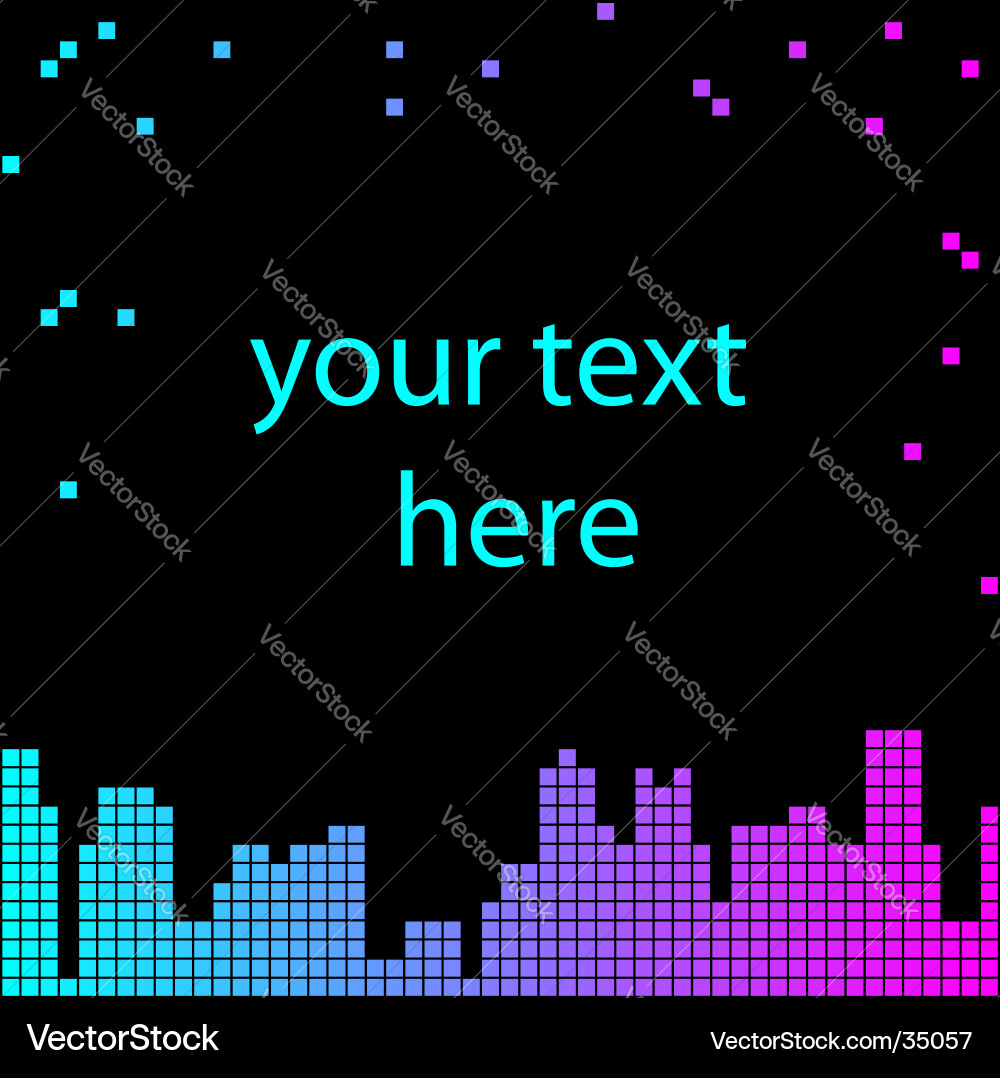 Abstract Pixel Background Vector Image
