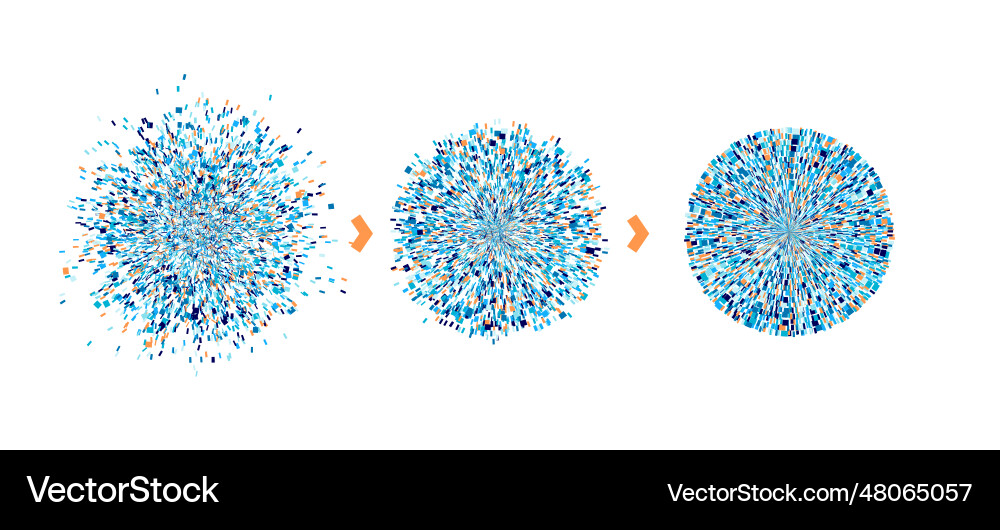 Big data visual information background Big data visual information background vector image