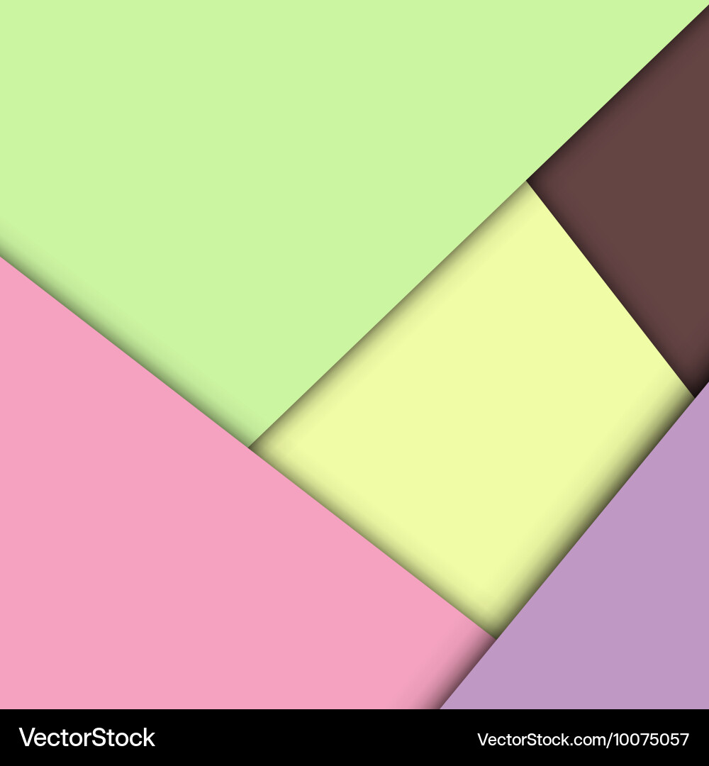 Colorful overlap layer paper material design vector image