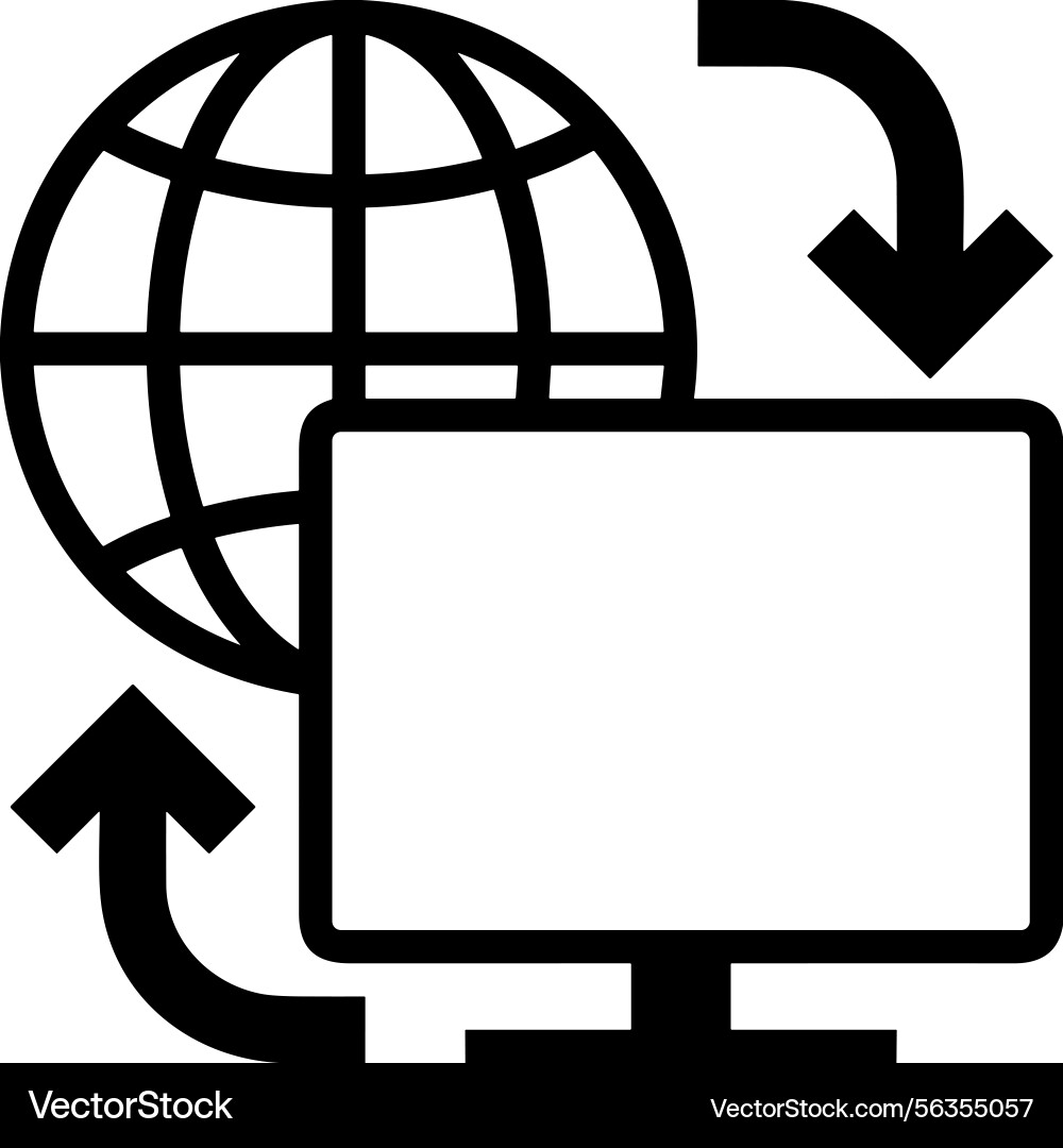 Computer icon symbol image Computer icon symbol image Vector Image