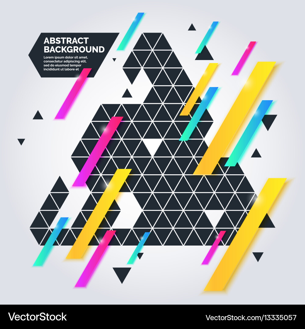 Dynamic Geometric Abstract Background vector image