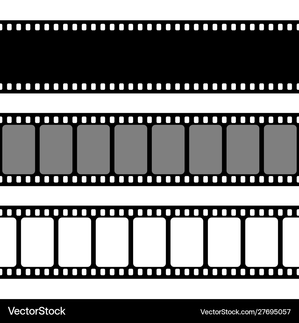 Filmstreifen Sammlung alte Retro Kinostreifen Filmstreifen Sammlung alte Retro Kinostreifen vektorbild