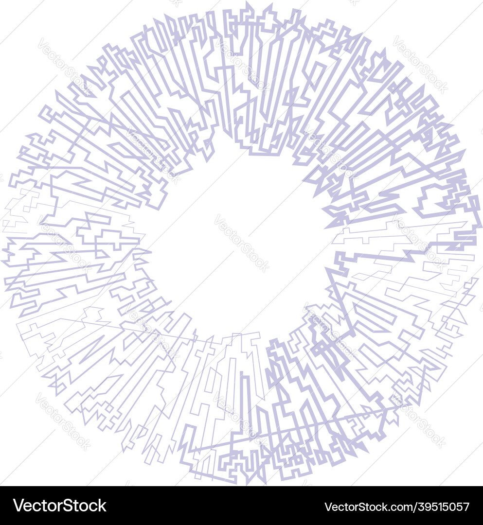 Geometric random circular element abstract Vector Image