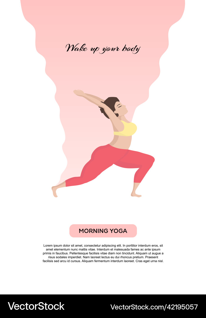 Mit Yoga und gesunden Lebensstil Sportkörper vektorbild