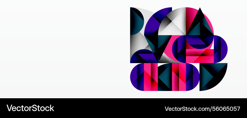 Modern abstract composition with layered circles Vector Image