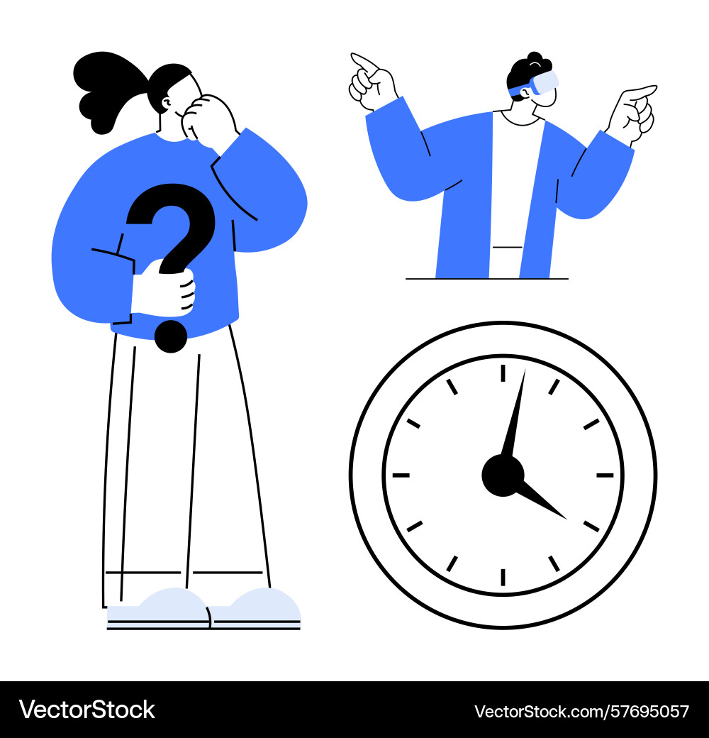 Problem-solving and decision-making concept Problem-solving and decision-making concept vector image