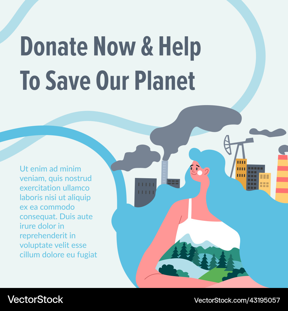 Spenden Sie jetzt und helfen unsere Planetenökologie zu retten Spenden Sie jetzt und helfen unsere Planetenökologie zu retten vektorbild