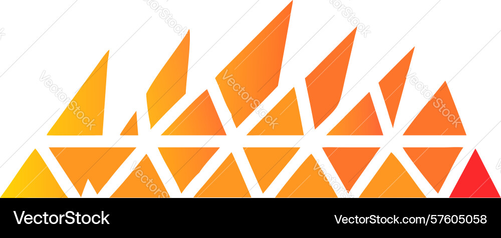 Abstract geometric triangular pattern art design vector image