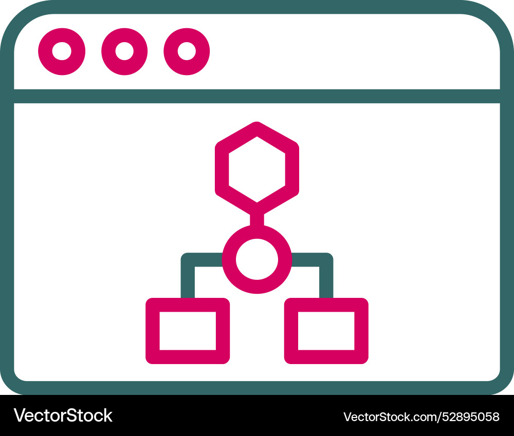 Algorithm icon design vector image