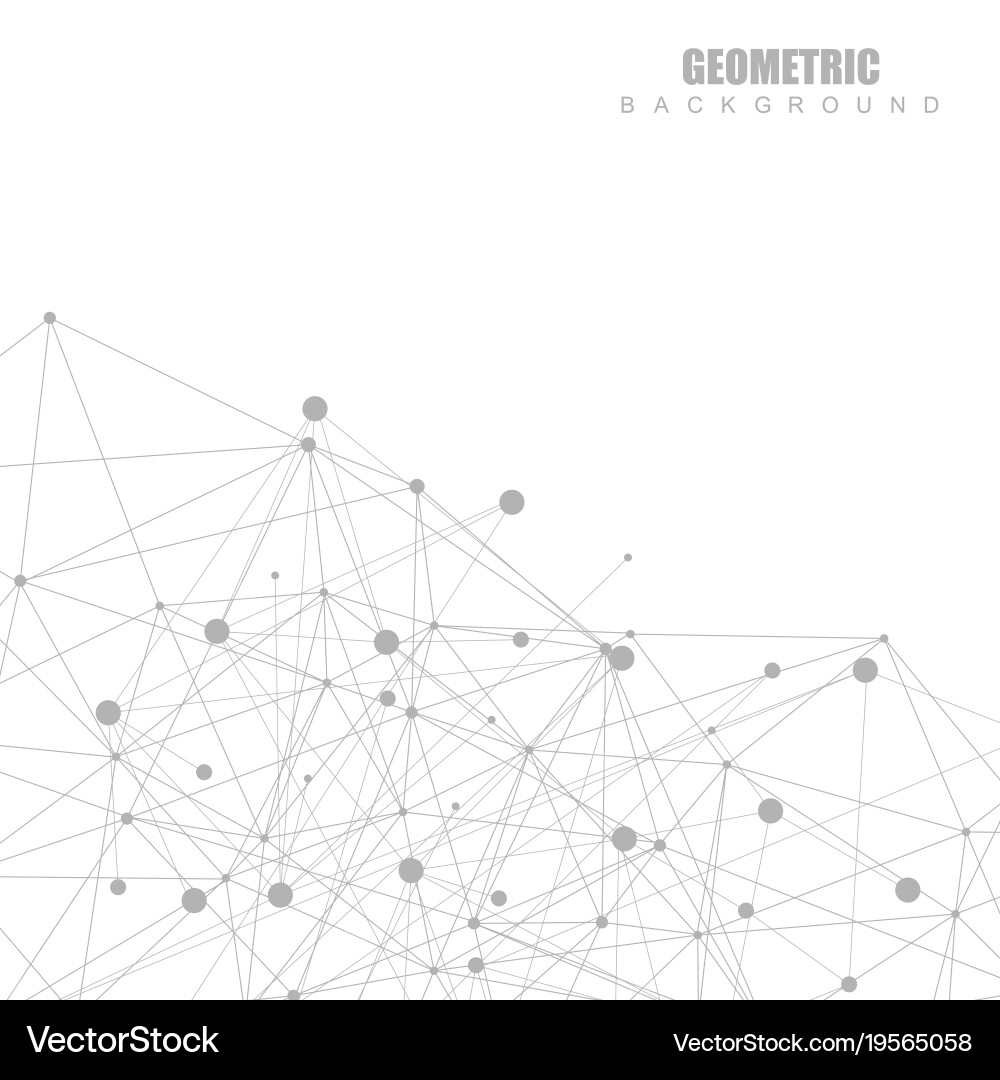 Geometric abstract background with connected line Geometric abstract background with connected line vector image