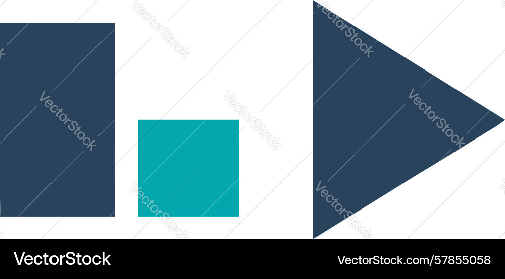 Minimalist bar chart and play button icon design Vector Image