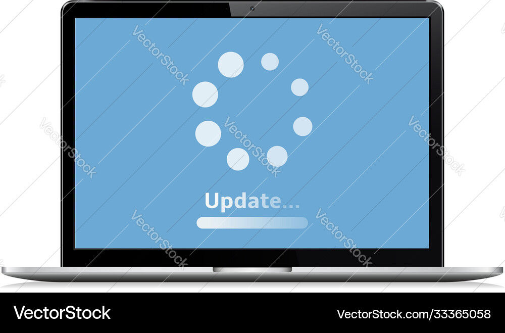 System Software Update Konzept Ladevorgang System Software Update Konzept Ladevorgang vektorbild