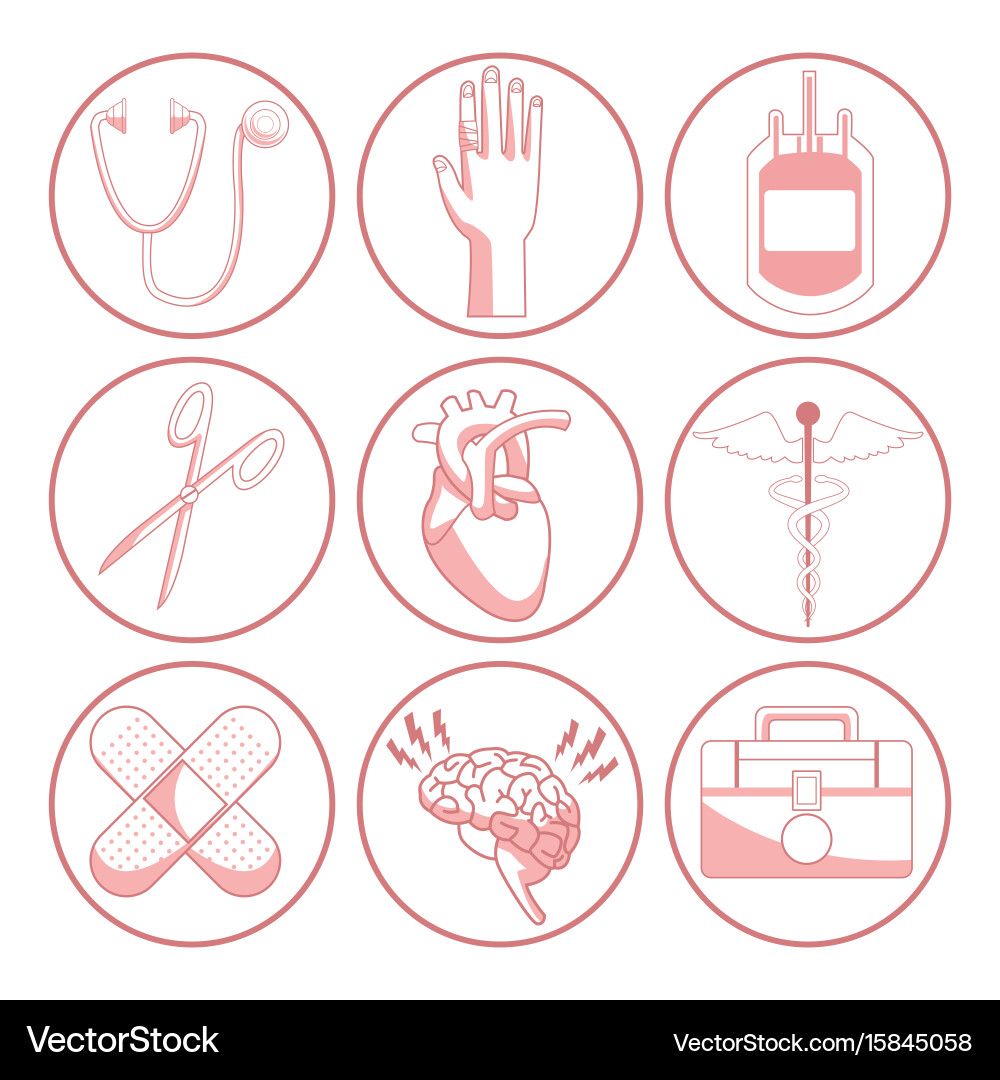 White background with red color sections vector image