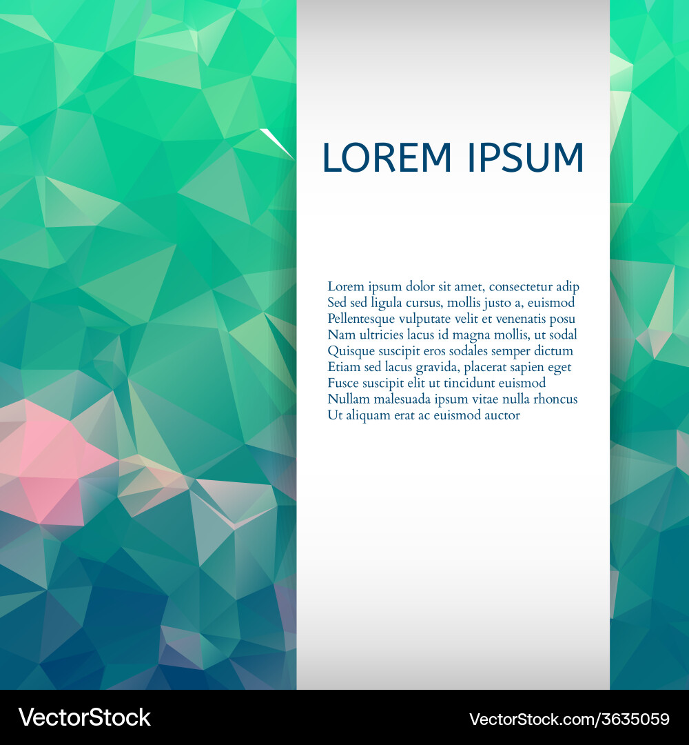Abstract colorful triangles background vector image
