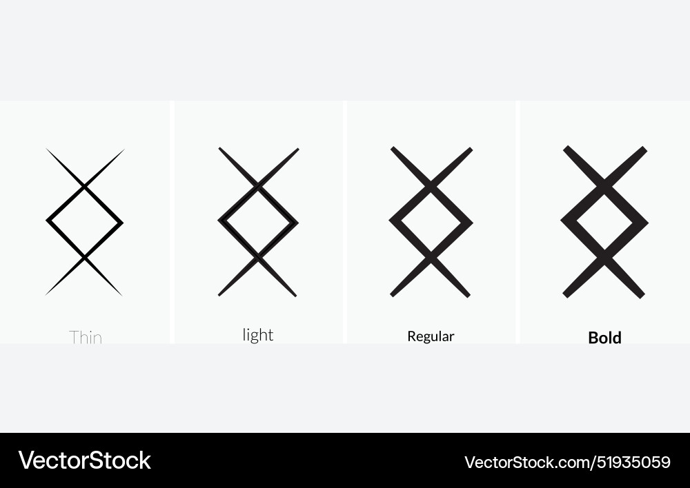 Arrows sort icon thin light regular and bold Vector Image