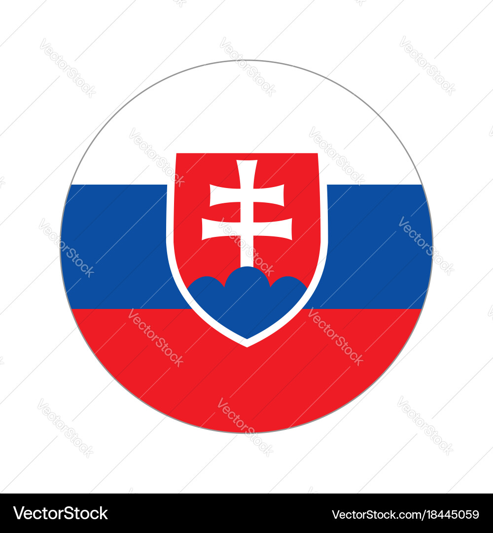 Circular Flag Symbol vector image