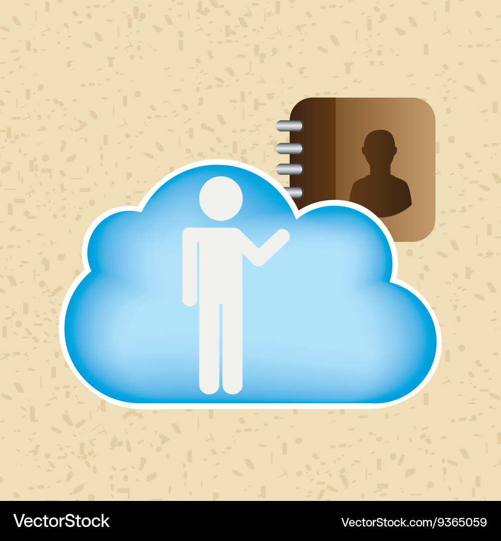 Cloud computing design Vector Image