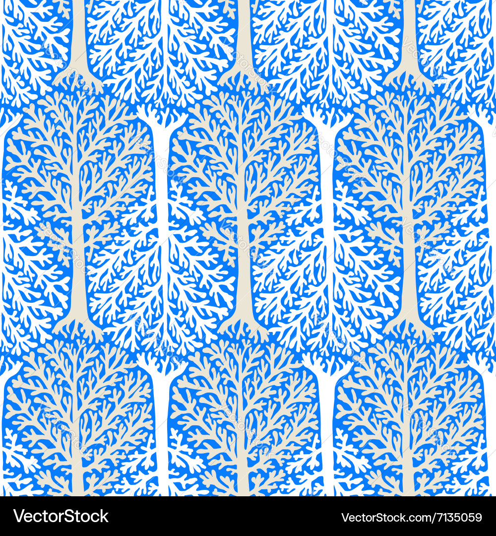 Elegant Tree Pattern Vector Image