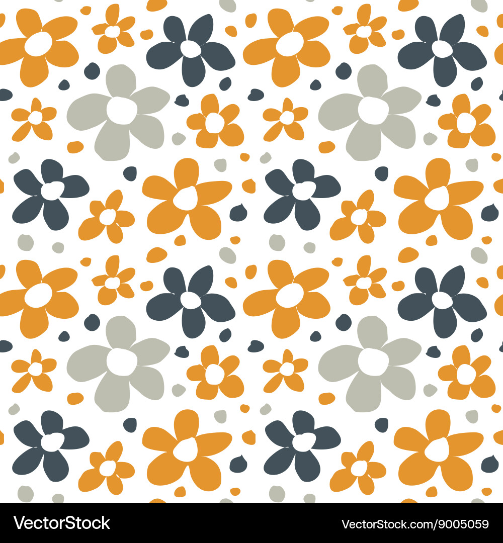 Floral Seamless Pattern Vector Image