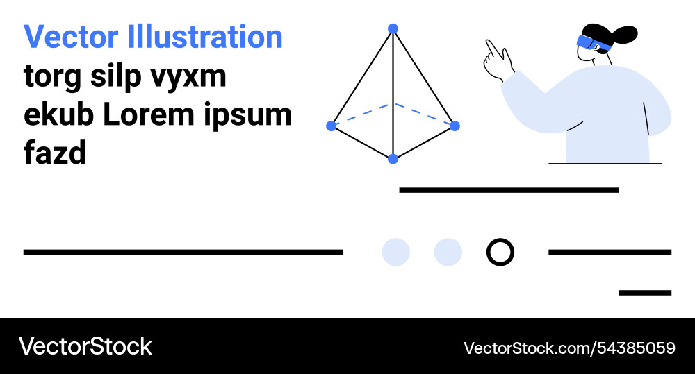 Geometric visualization with abstract lines Geometric visualization with abstract lines vector image