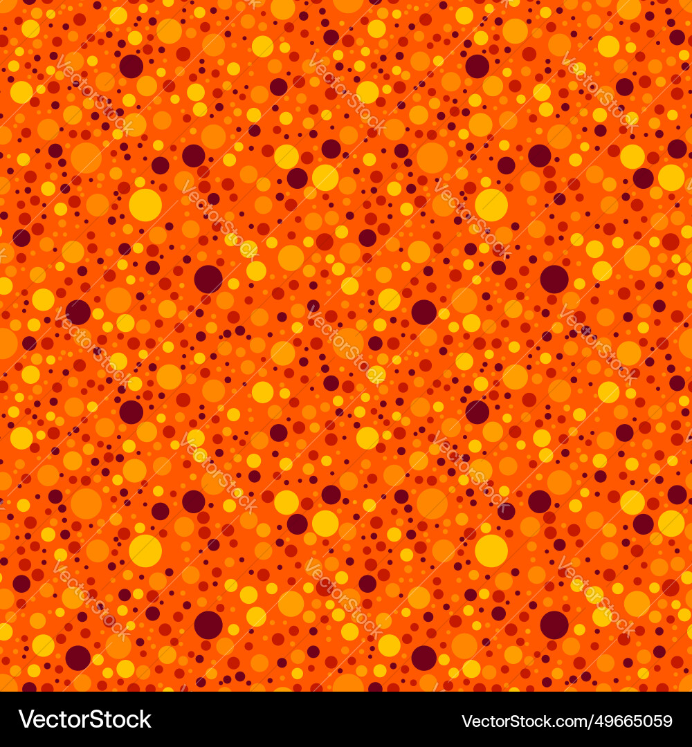 Seamless pattern with geometric orange dots Seamless pattern with geometric orange dots vector image