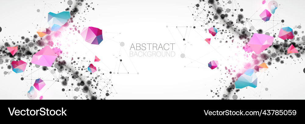 Template for science and technology presentation Template for science and technology presentation vector image