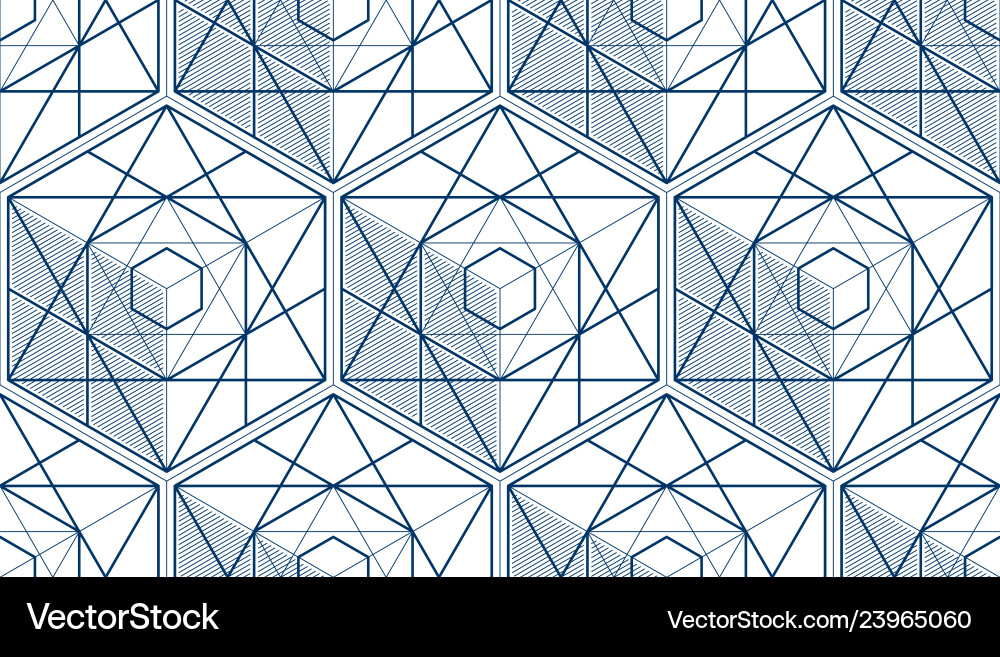 Geometric 3d lines abstract seamless pattern Geometric 3d lines abstract seamless pattern vector image
