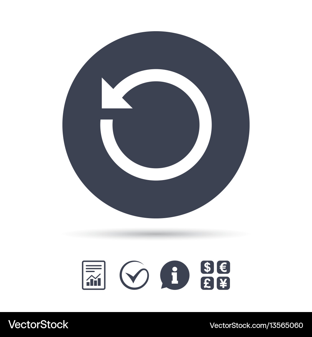 Repeat icon refresh symbol loop sign vector image