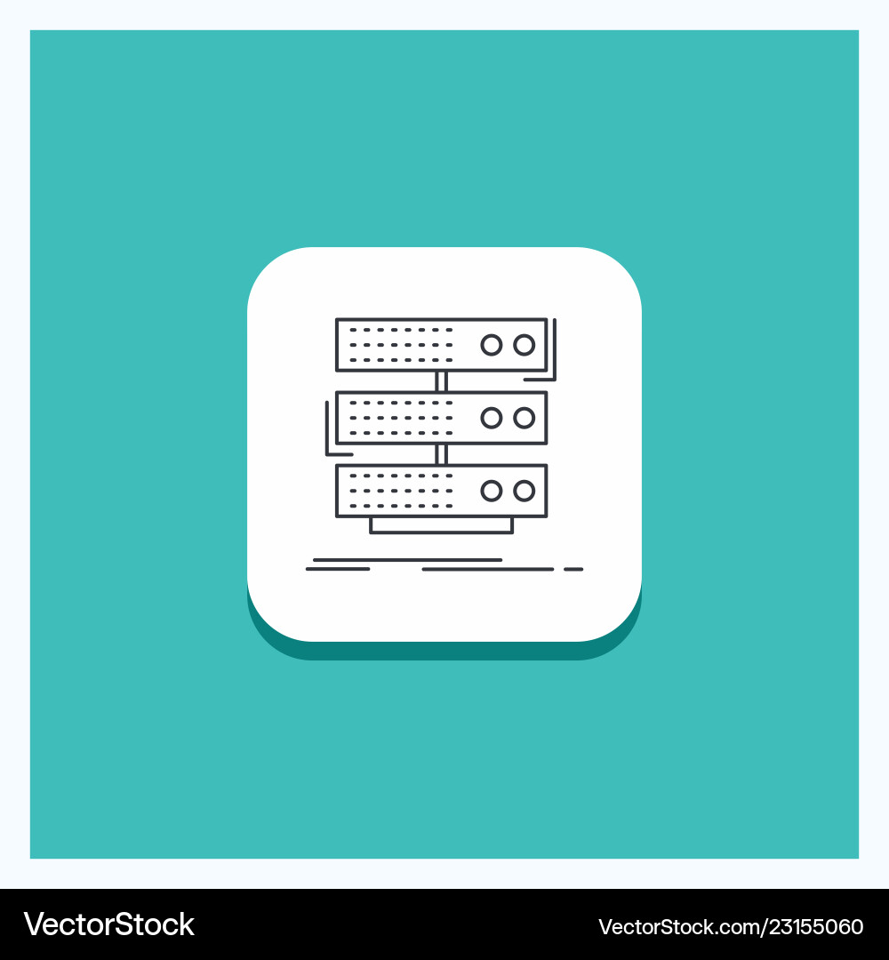 Round button for server storage rack database Round button for server storage rack database Vector Image