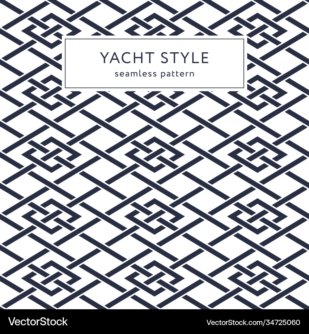 Seamless pattern with crossing lines and rhombi Vector Image