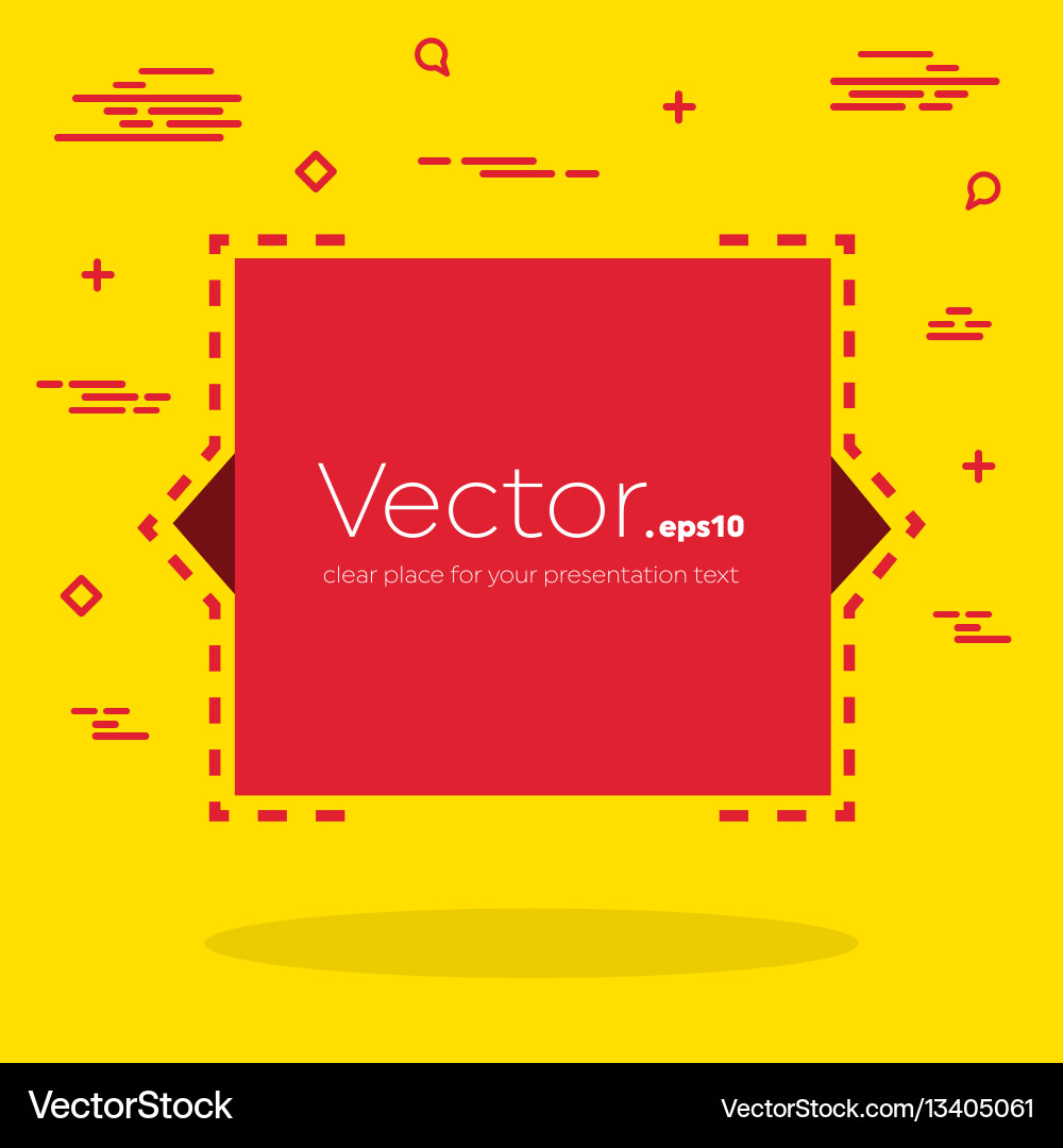 Abstract concept empty speech square quote Vector Image