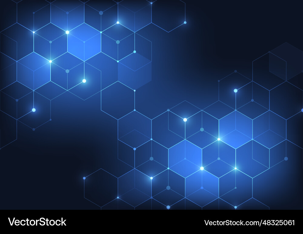 Abstract science template technology lines Abstract science template technology lines vector image