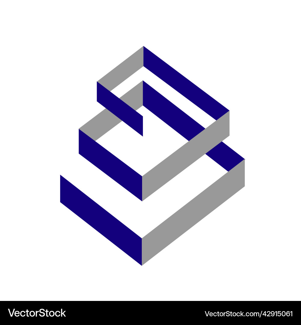 Abstract swirls spiral logo design in overlapping Vector Image