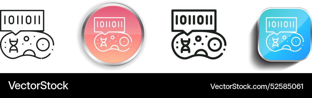 Cell icon thin linear regular and button style Cell icon thin linear regular and button style vector image