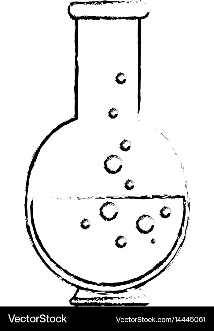 Chemistry flask lab Vector Image