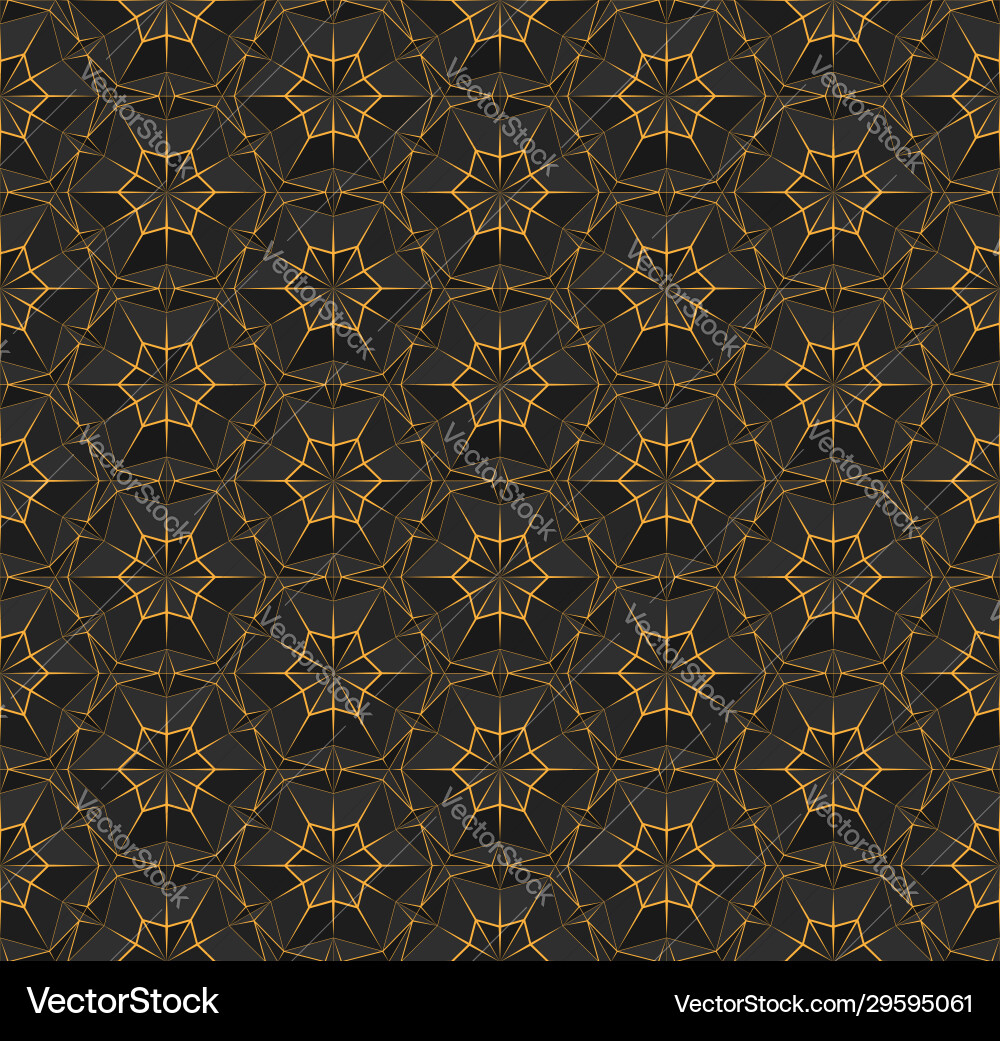 Dark Triangular Polygon Pattern vector image