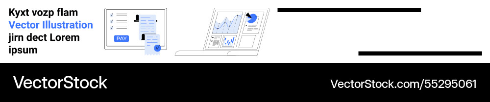 Digital data analysis with graphs and charts Digital data analysis with graphs and charts Vector Image
