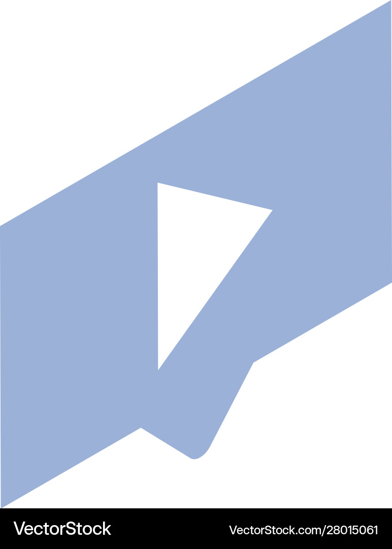 Frame with play button on white background Vector Image