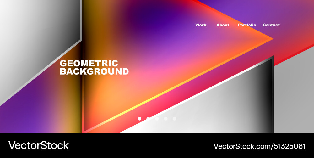 Gradient triangle geometric minimal wallpaper Vector Image