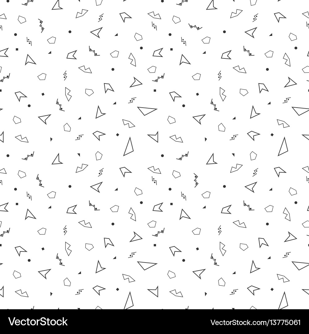 Mosaic Memphis Pattern Vector Image