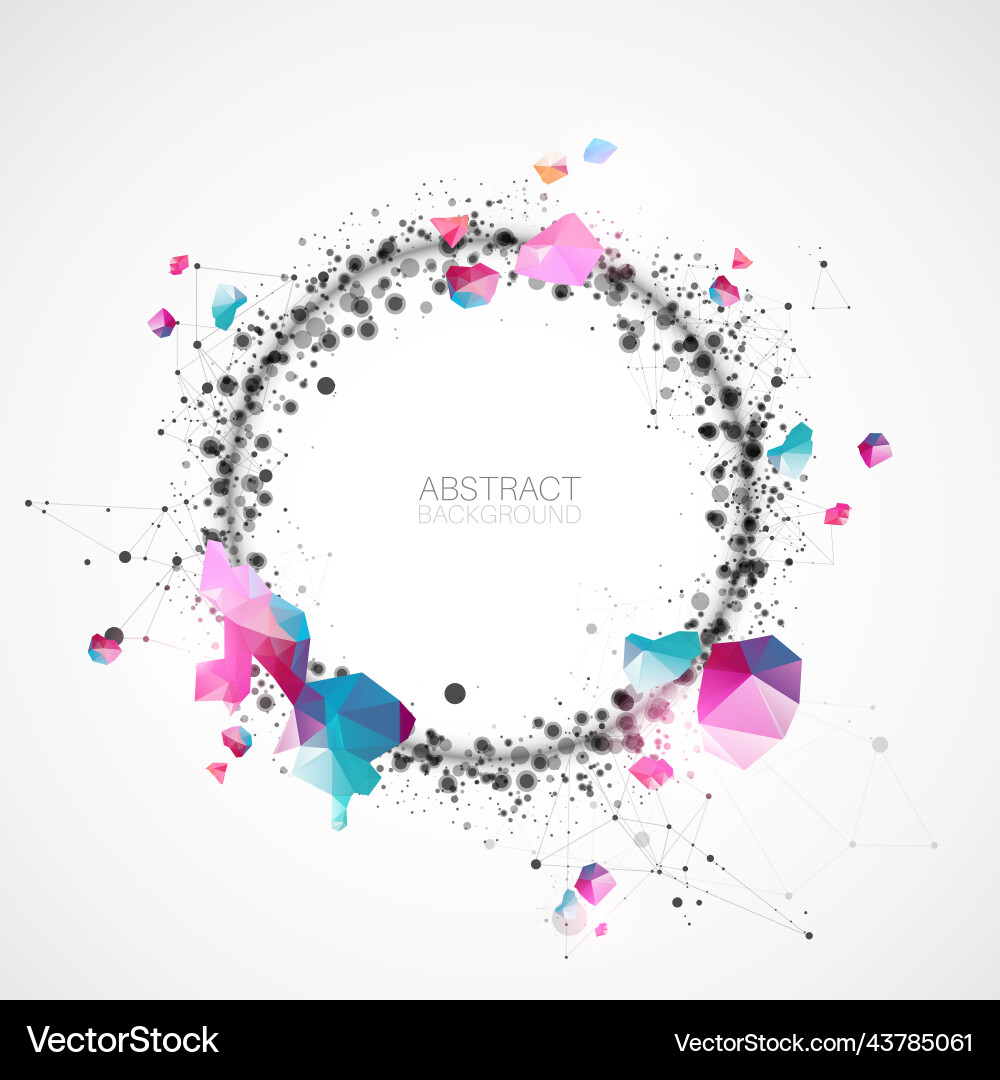 Template for science and technology presentation Vector Image