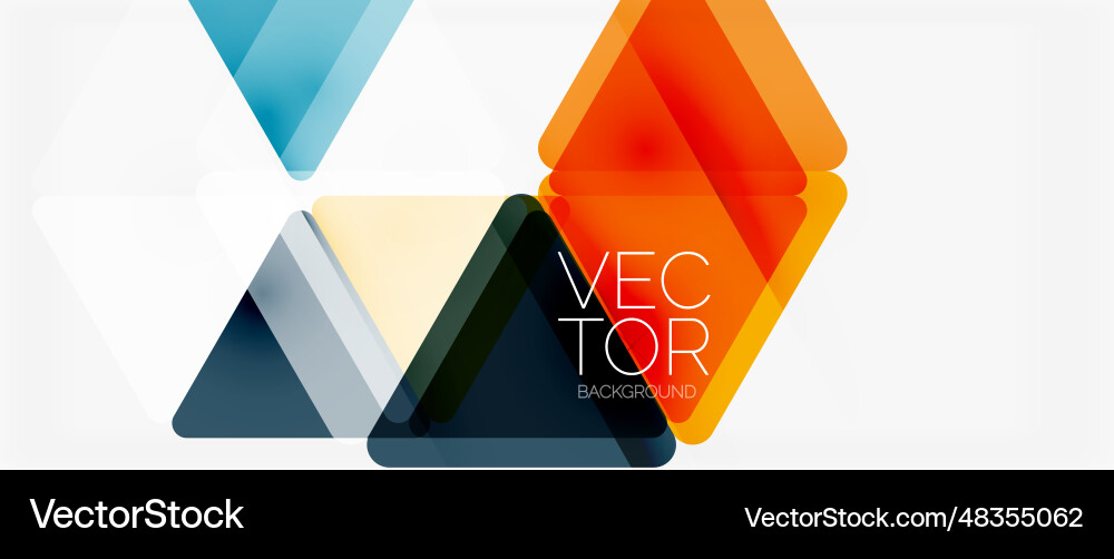 Abstract background color transparent triangles Abstract background color transparent triangles Vector Image