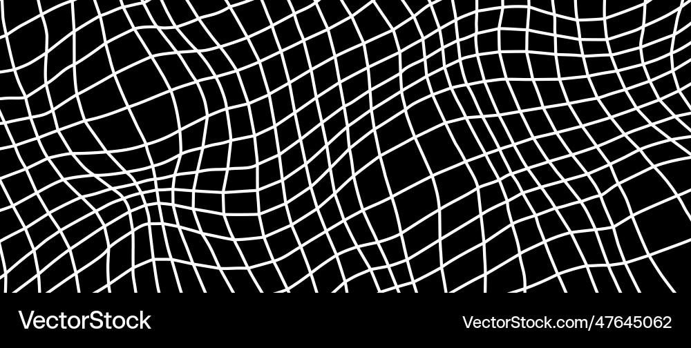 Distorted outline wireframe background abstract Vector Image