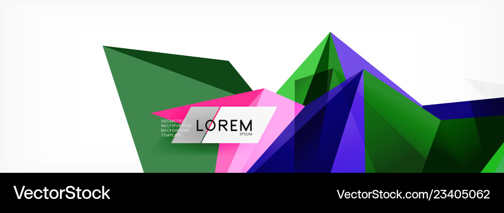 Mosaic triangular low poly style abstract Mosaic triangular low poly style abstract Vector Image