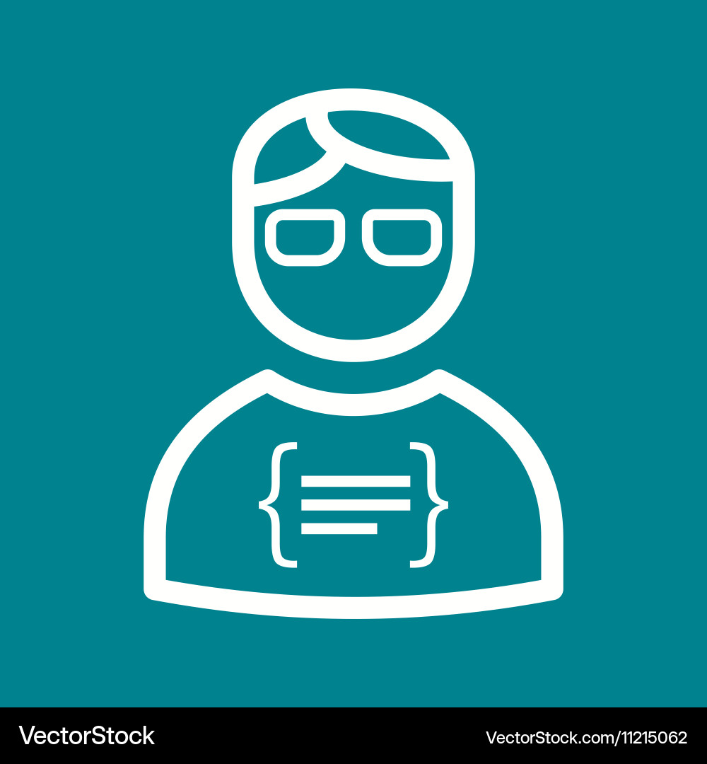 Programmer vector image