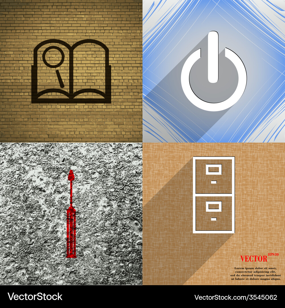 Set of abstract backgrounds with different web vector image