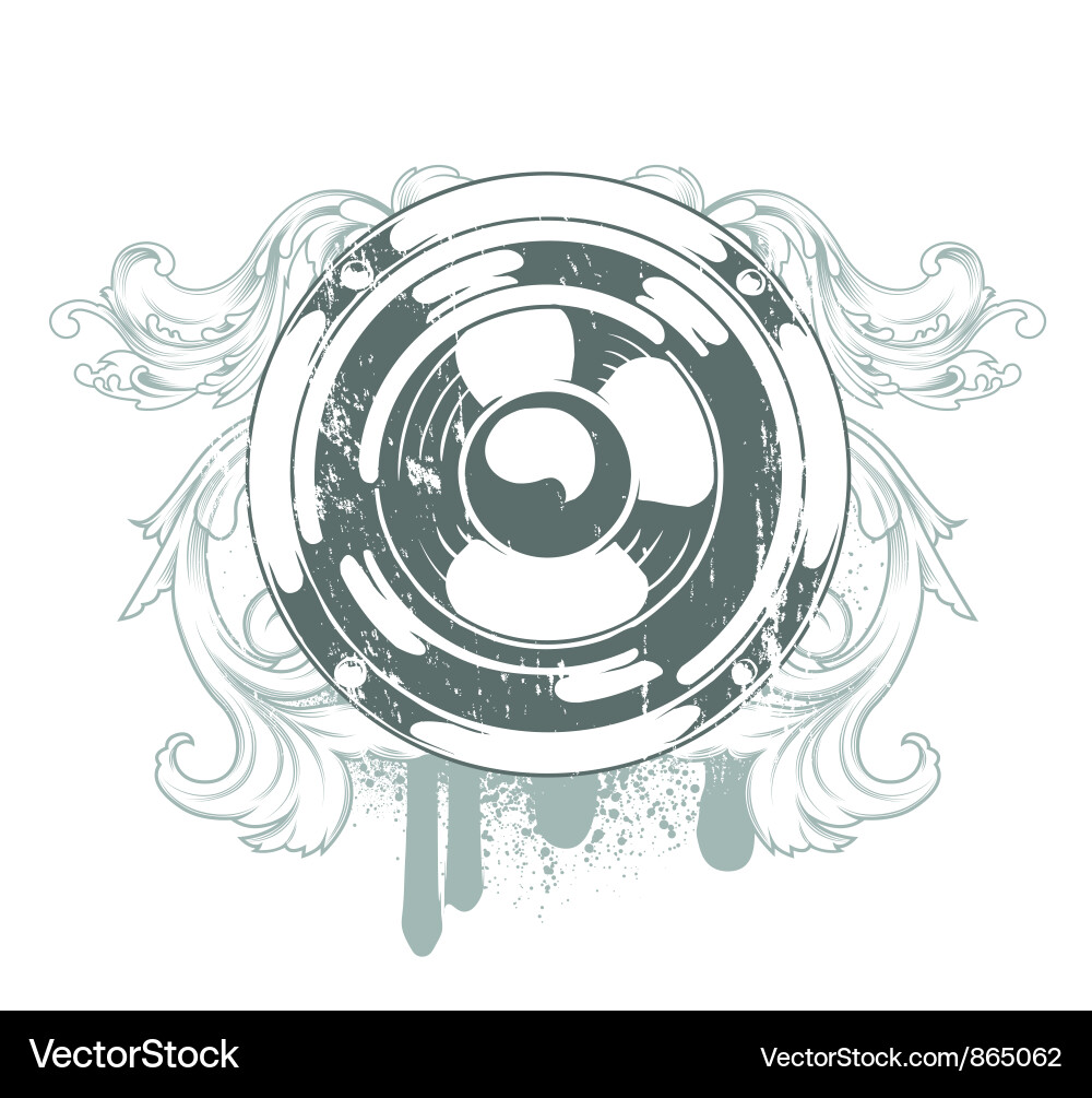 Speaker emblem Vector Image