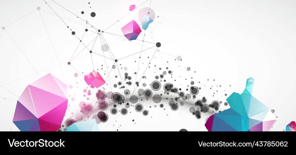 Template for science and technology presentation Template for science and technology presentation vector image