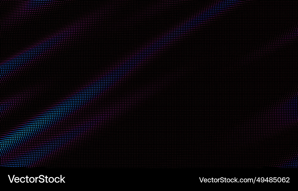 Waves of colorful points digital data splash Vector Image
