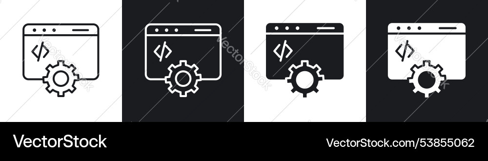 Web development icon Vector Image